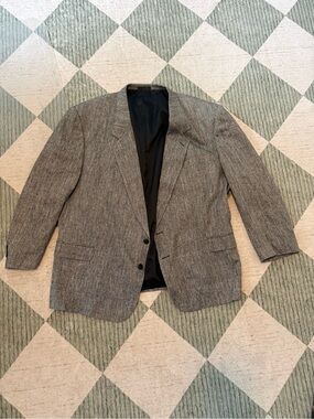 Pierre Balmain Men’s Gray Blazer Sport Coat Approx 54R Vintage Textured